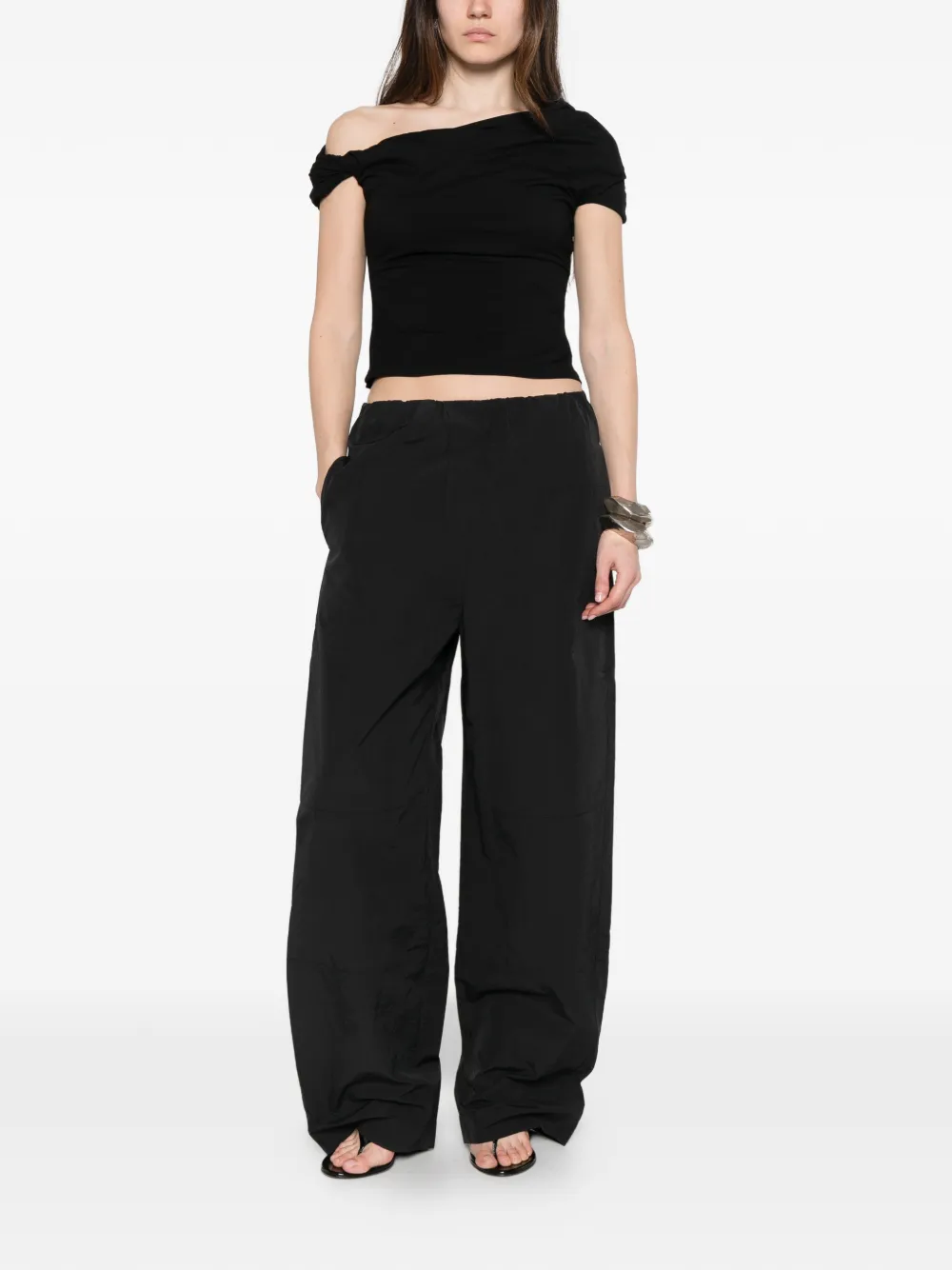  Paris Georgia Cocoon Track Pants - Black 