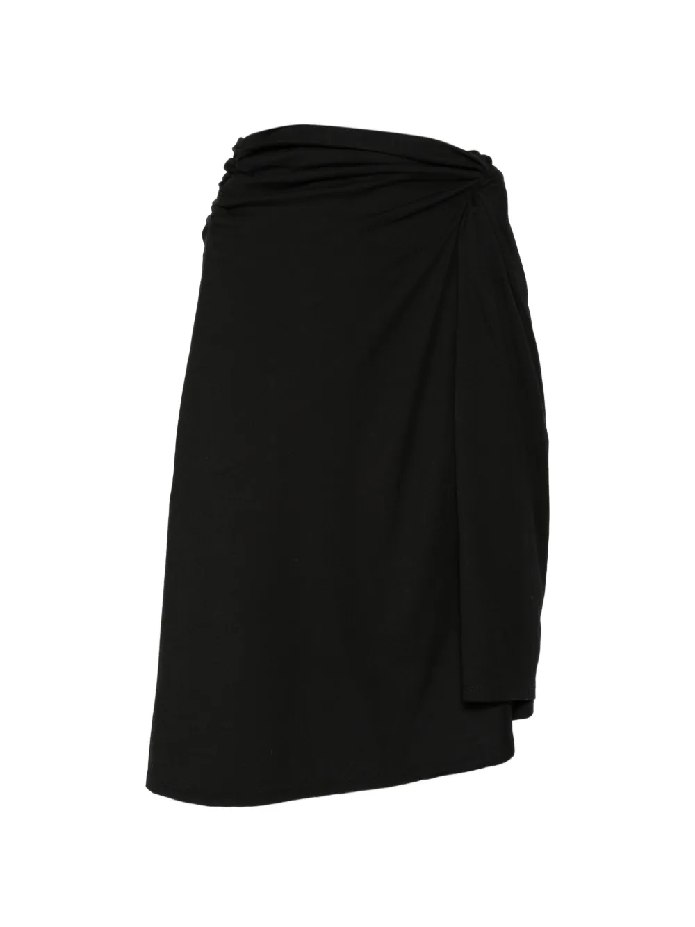 Paris Georgia Ida knotted midi skirt - Nero