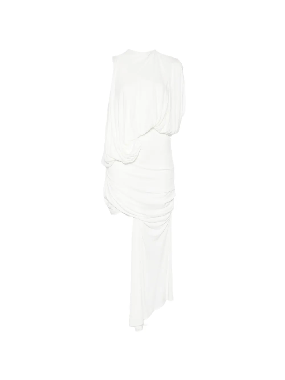 Christopher Esber Cumulus tucked mini dress - White