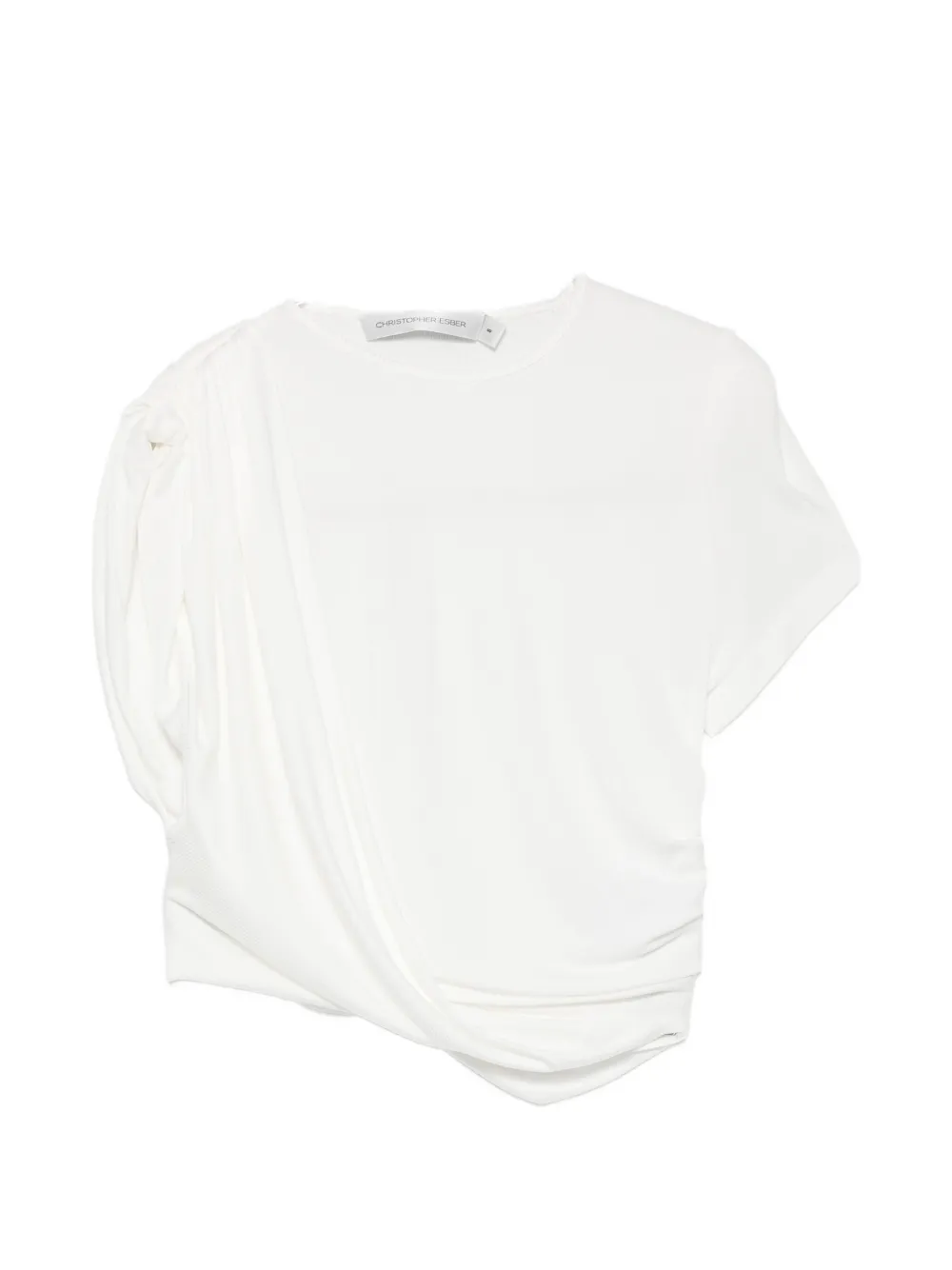 Christopher Esber Verve draped top - Bianco