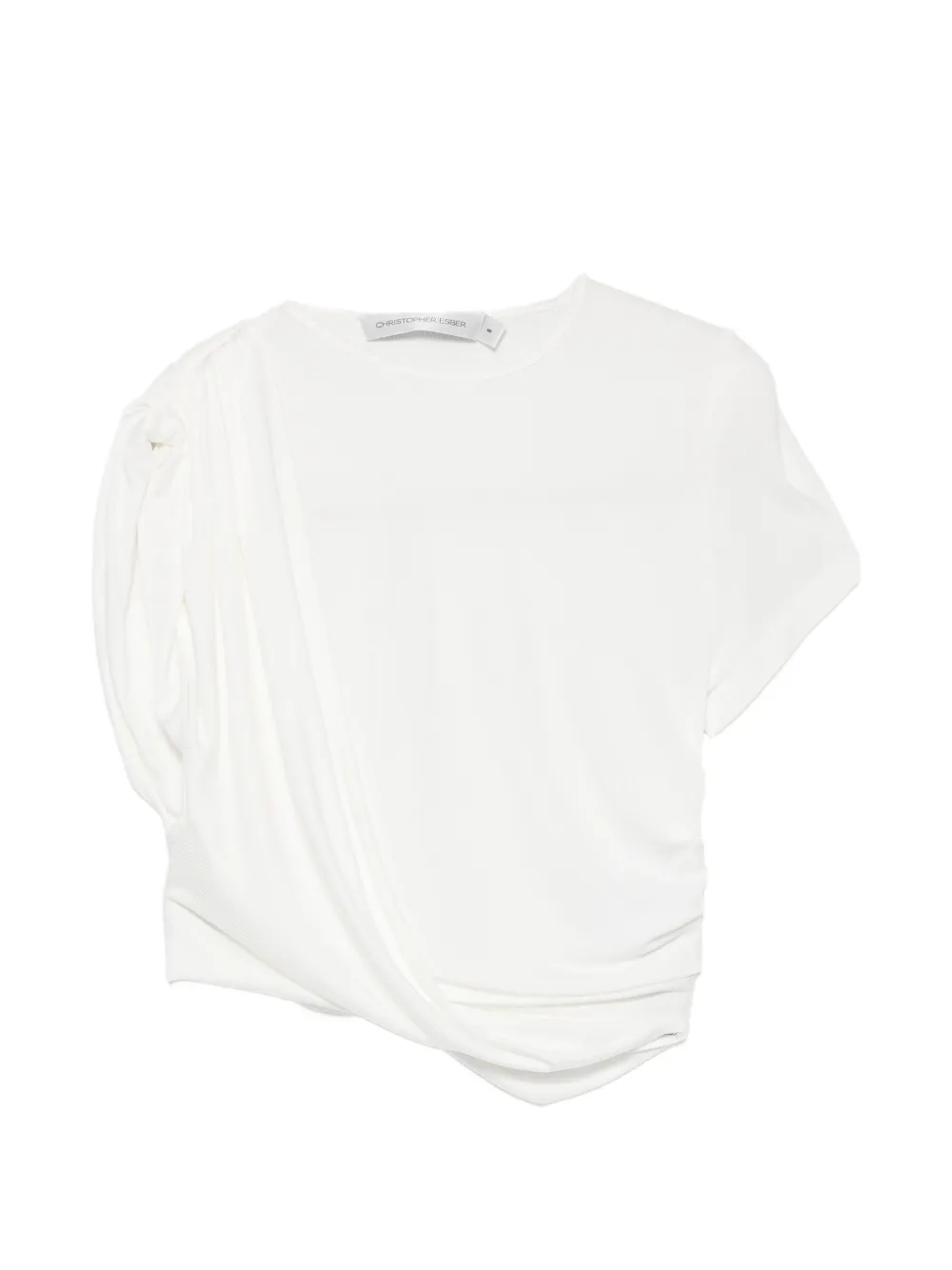 Christopher Esber Verve draped top - Bianco