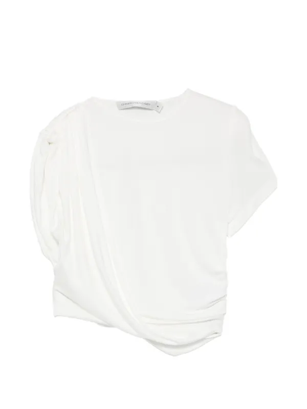 Christopher Esber Verve Draped Top in White