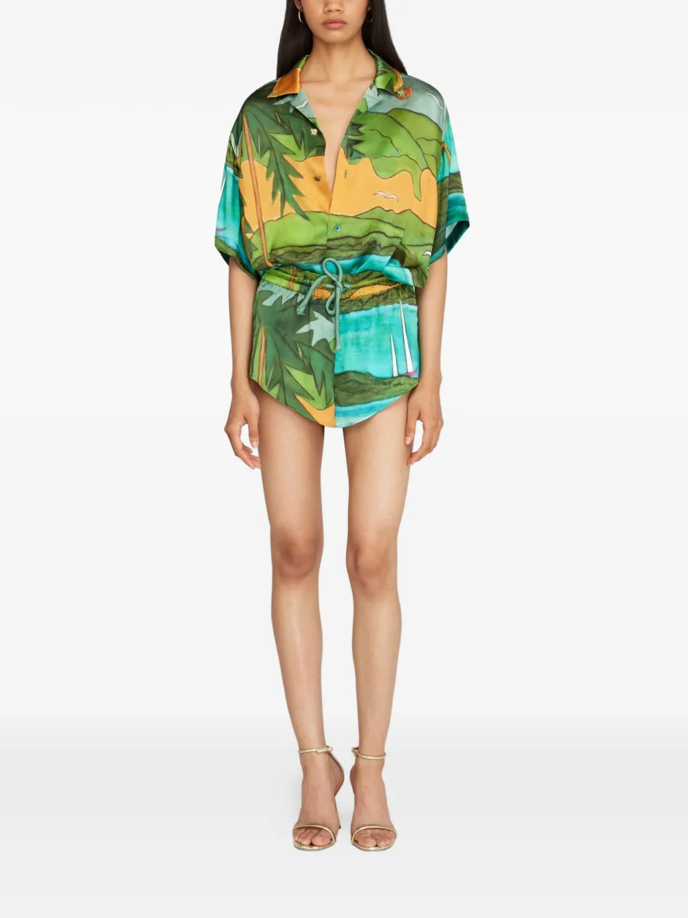  Donde Esteban Magdalena Shorts - Green 