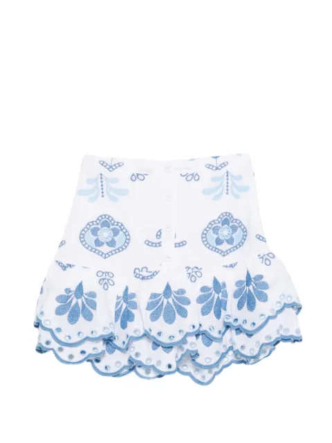 Charo Ruiz Ibiza Leora embroidered mini skirt