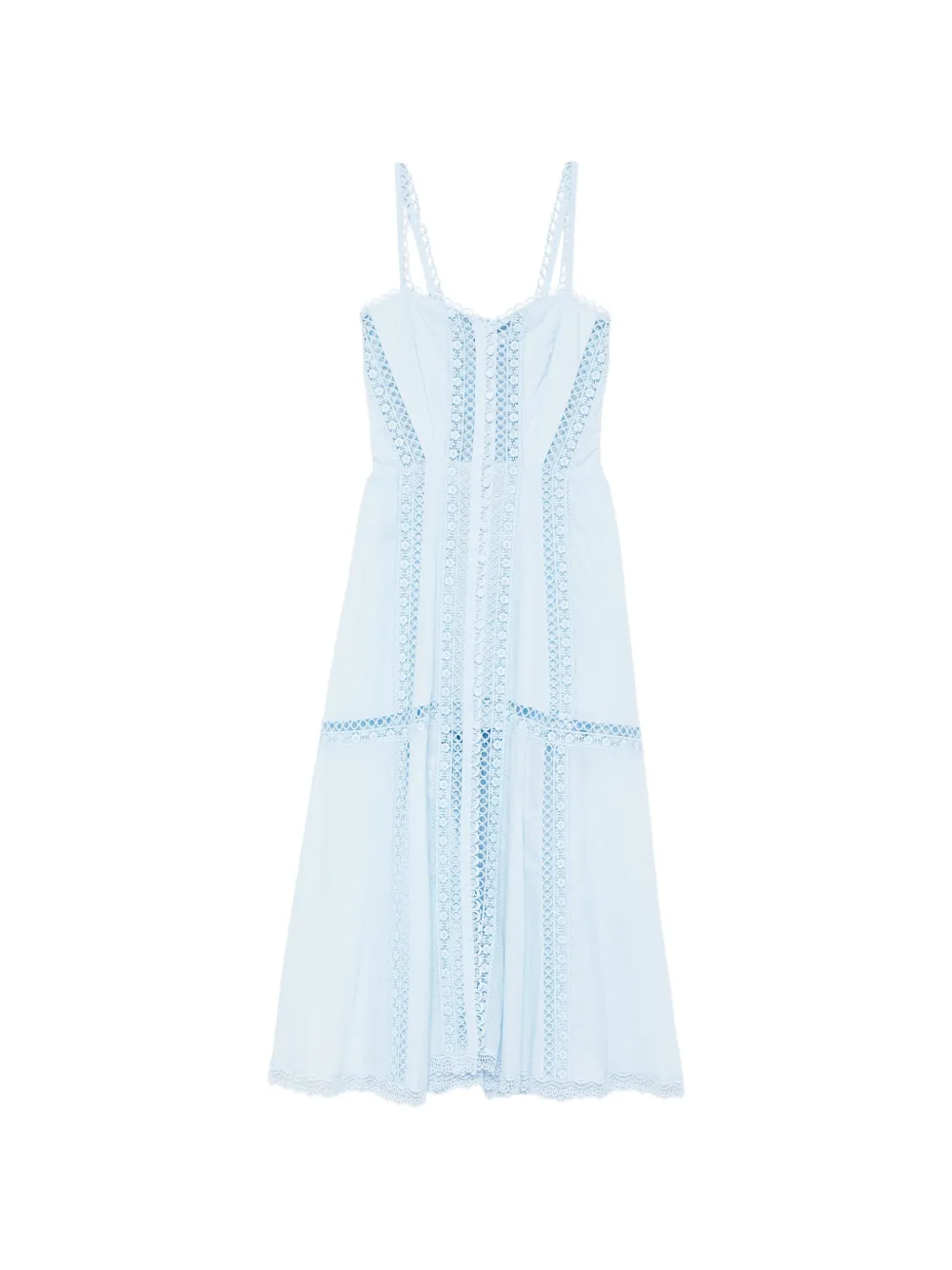 Charo Ruiz Ibiza lace trim dress - Blu