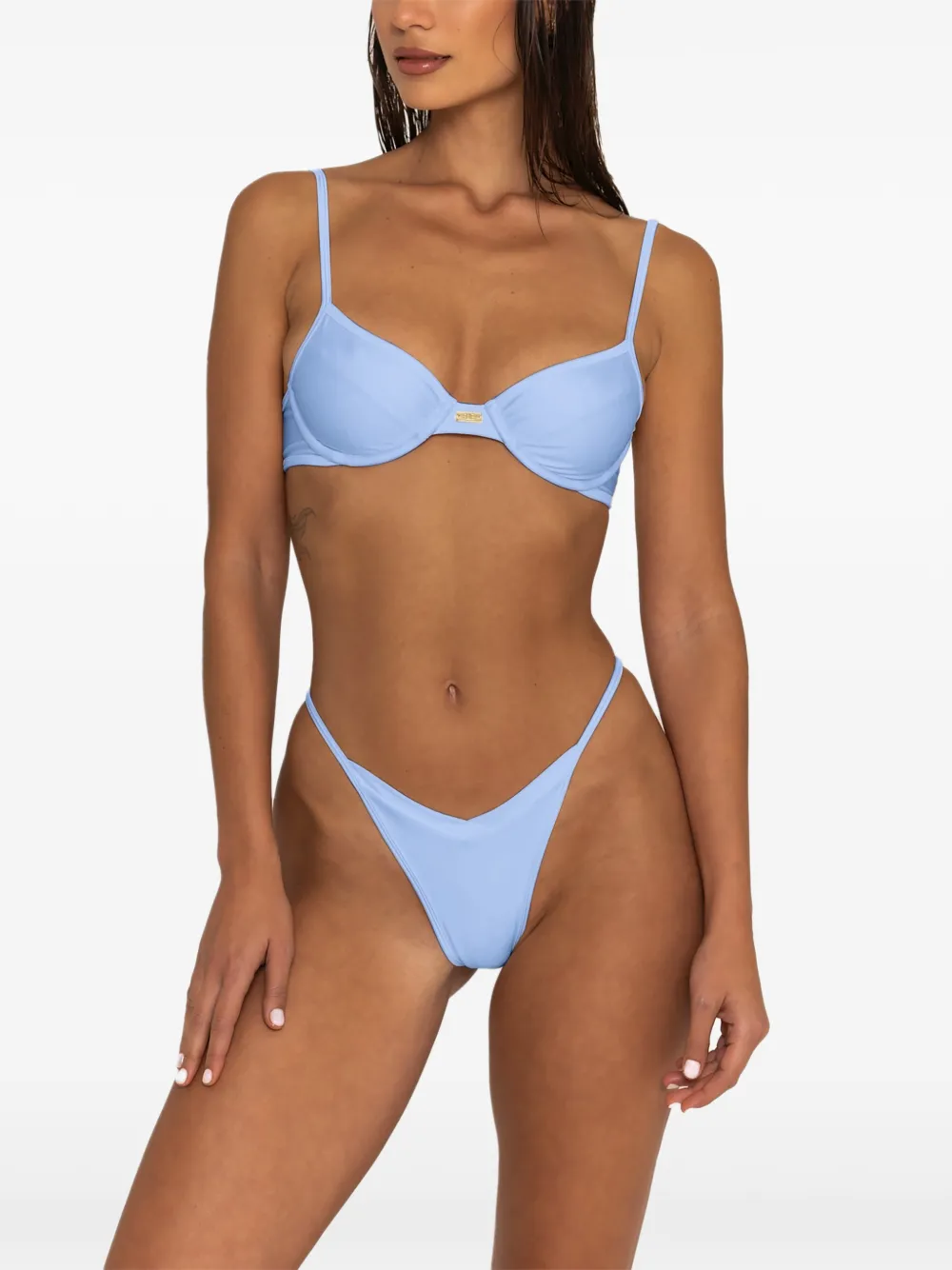  Fae Swim Harper Bikini Bottoms - Blue 
