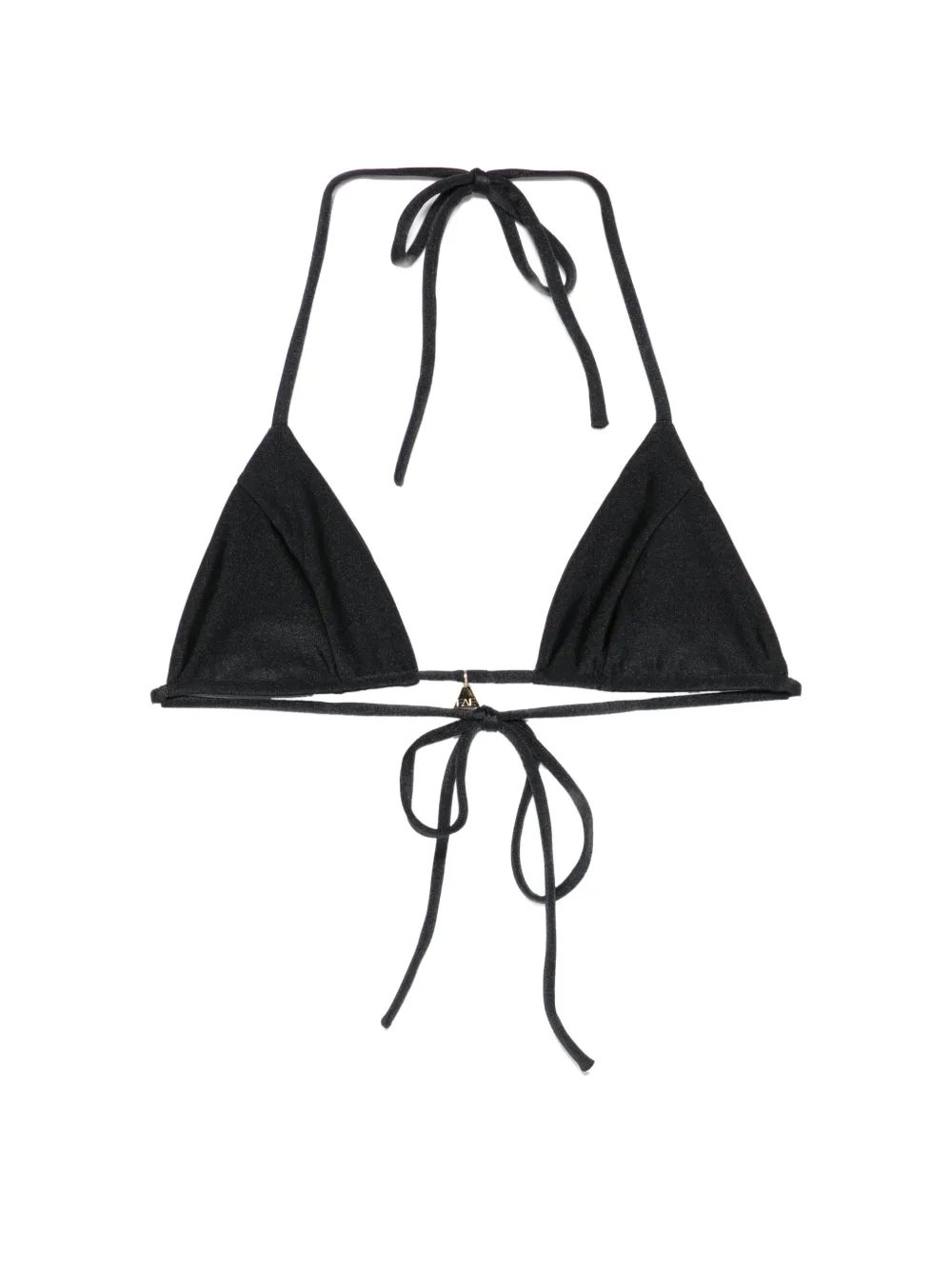 FAE SWIM Honey tie-detail bikini top - Nero