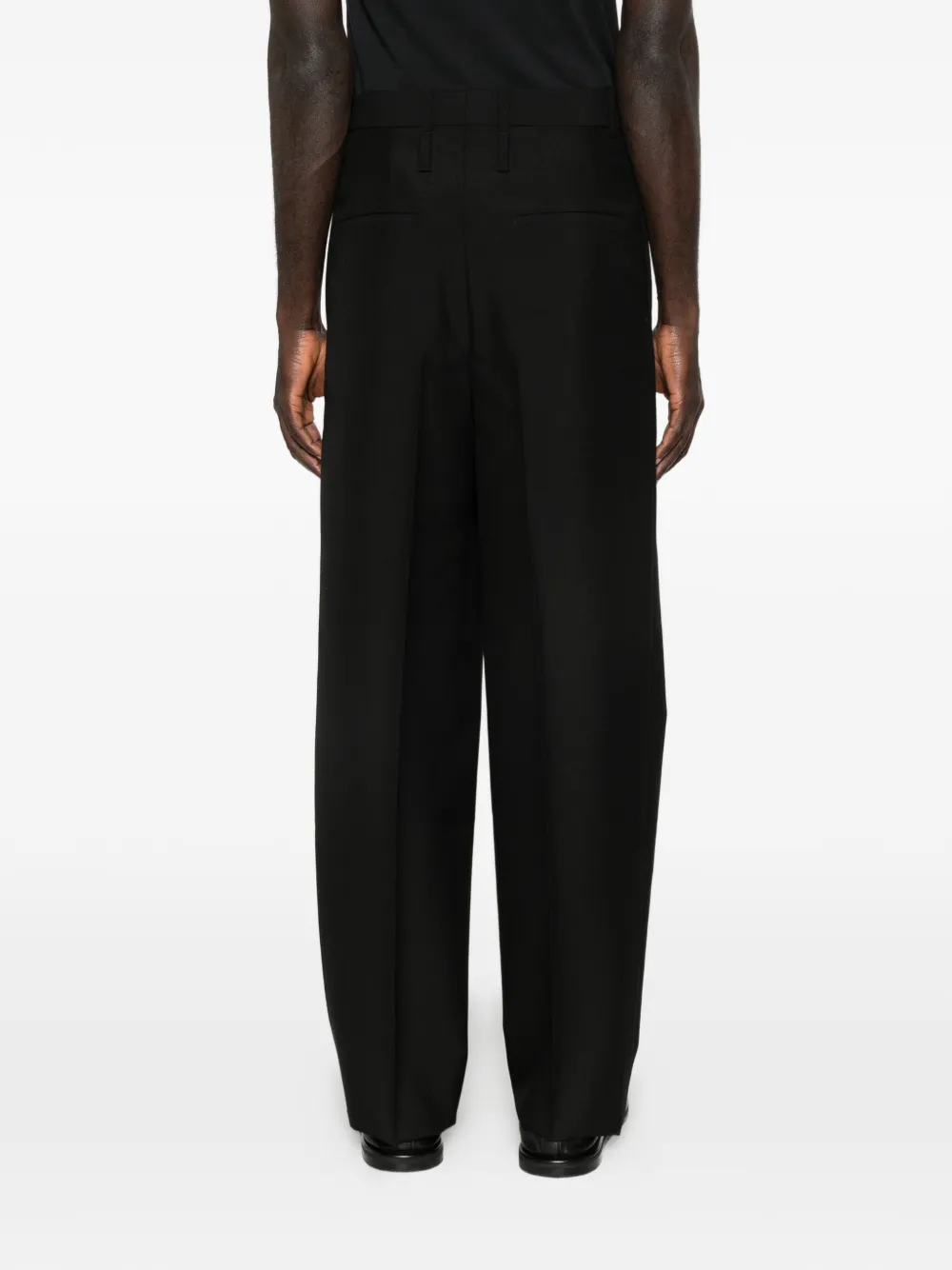 Jil Sander Broek met riemlussen Zwart