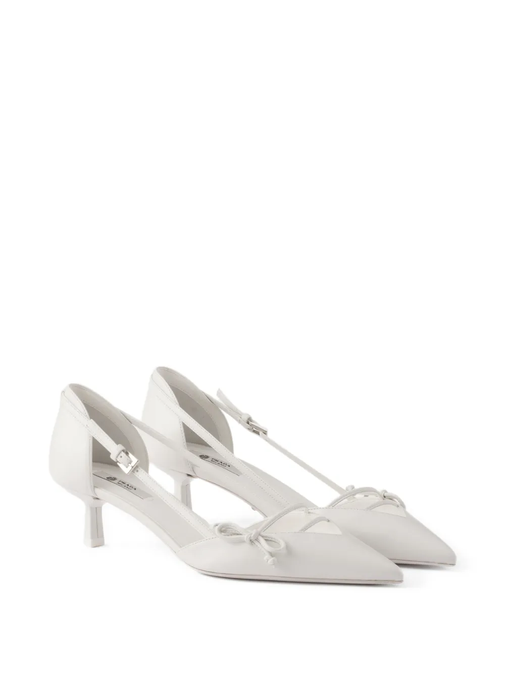 Prada Leren pumps Wit