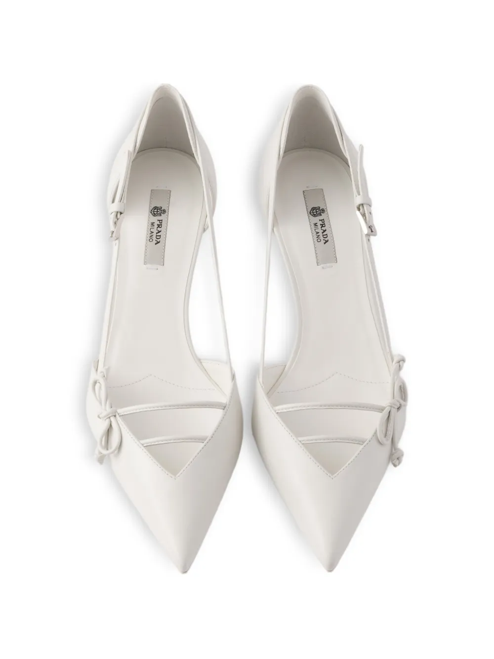 Prada Leren pumps Wit