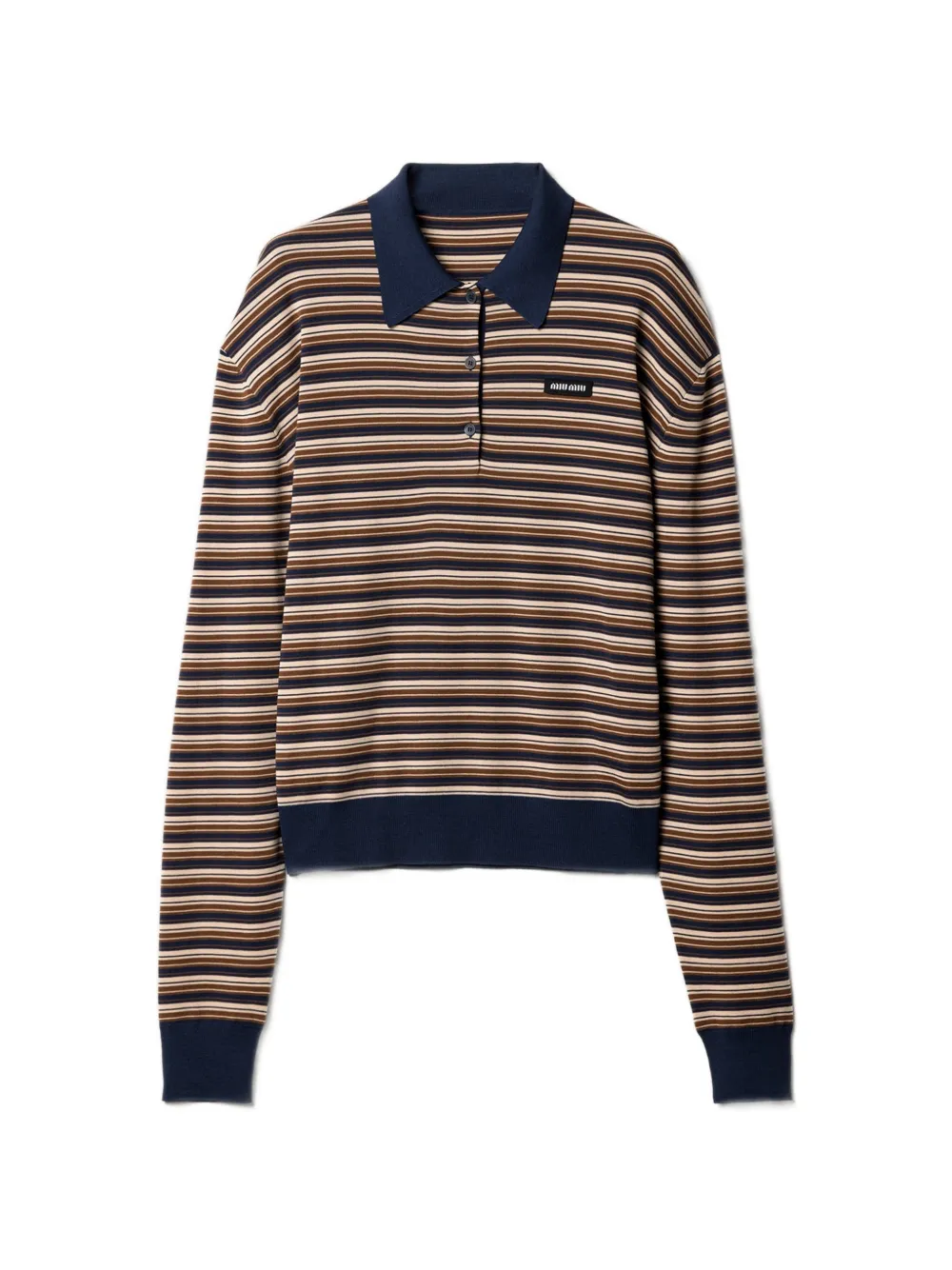 Miu Miu Wool polo shirt - Marrone