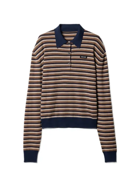 Miu Miu polo à rayures