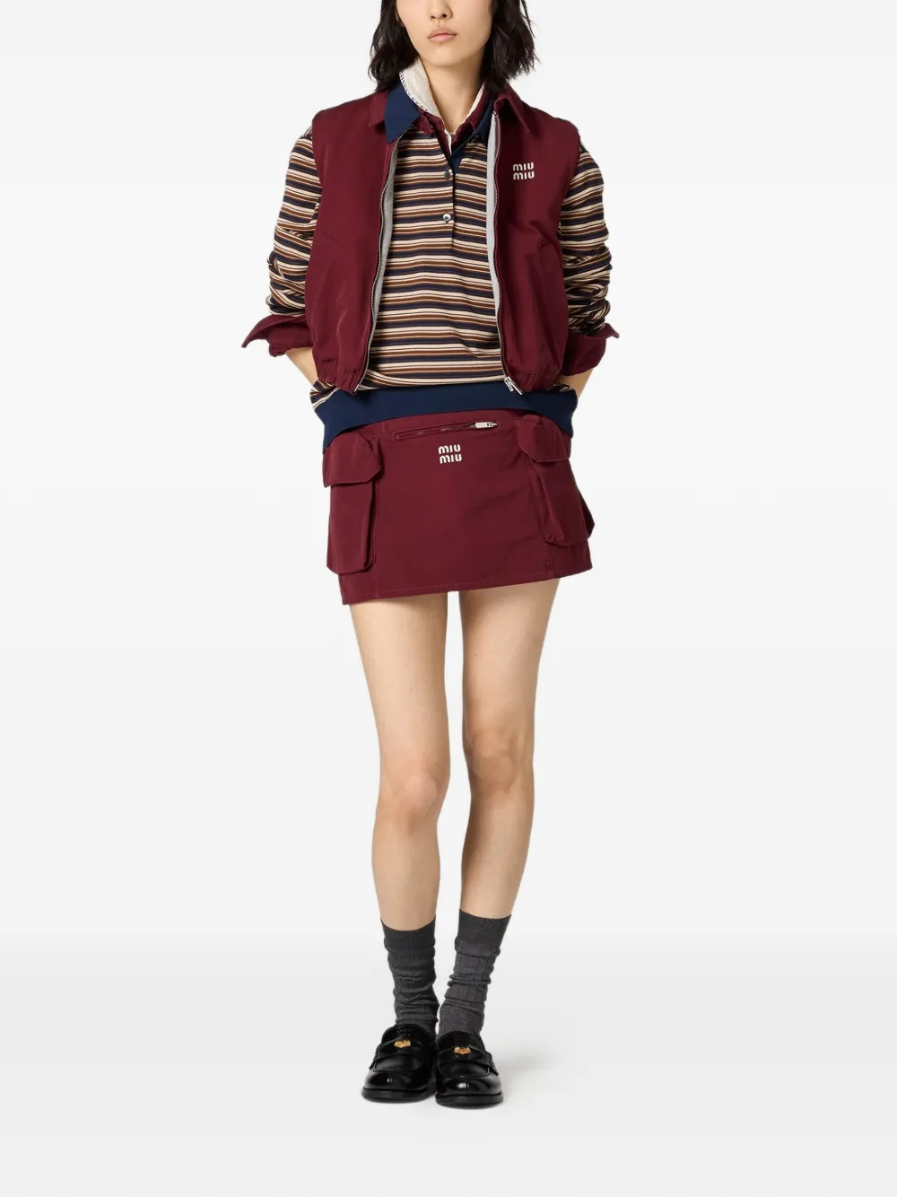 Miu Miu Wool polo shirt - Bruin