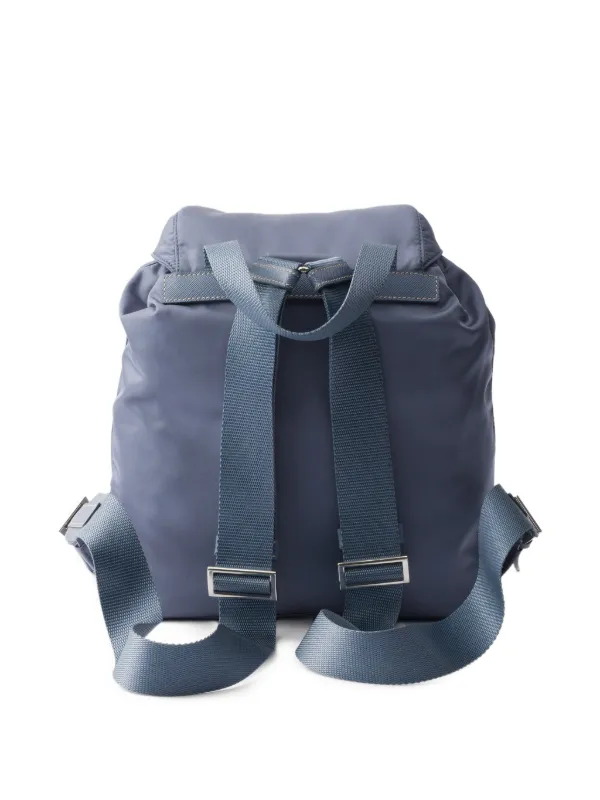 Prada Small Re-Nylon Backpack | Blue | FARFETCH