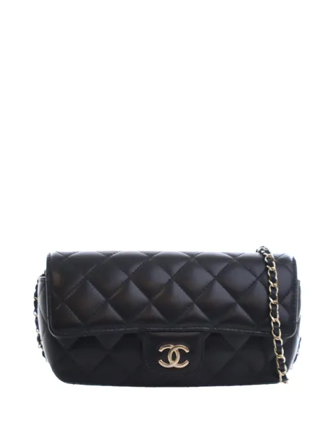 CHANEL Pre-Owned quiltet Classic Glasses Case on Chain crossbody-taske i lammeskind fra 2020