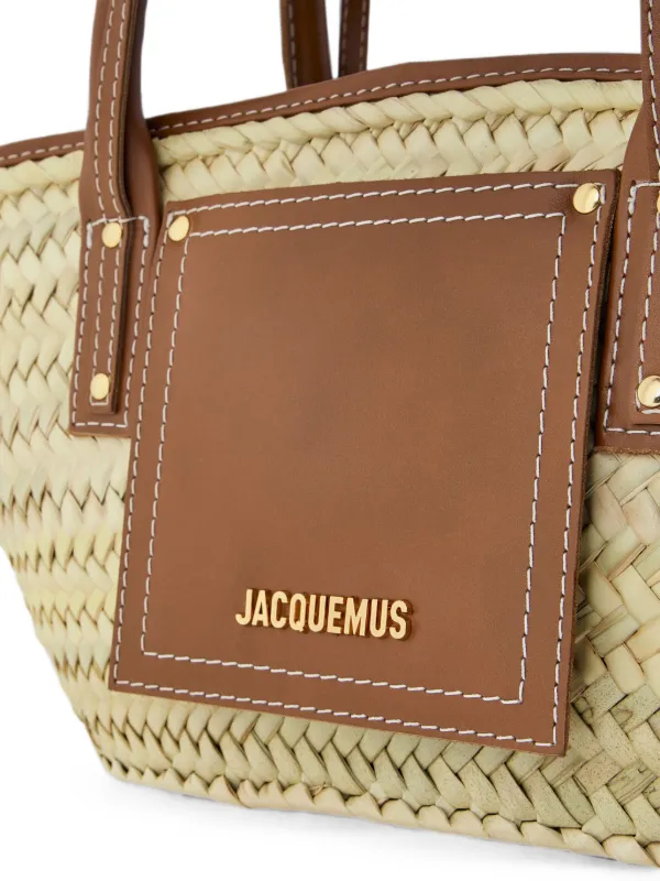Jacquemus Bolsa Tote The Small Soli De Ráfia | Neutro | FARFETCH BR