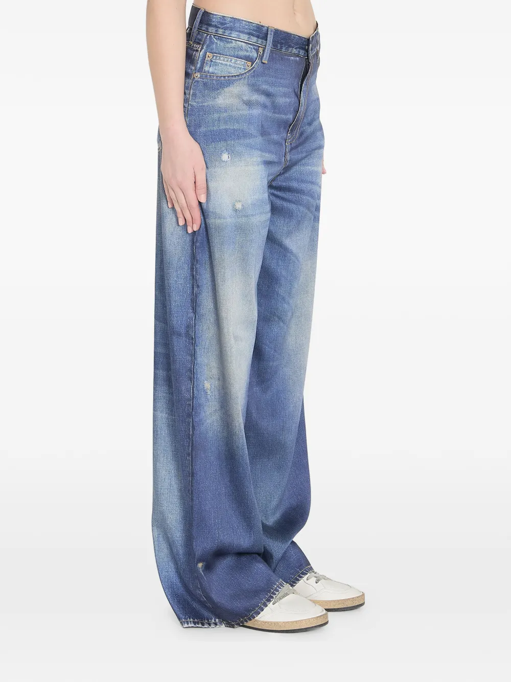  Golden Goose Vaqueros Con Cinco Bolsillos - Azul 