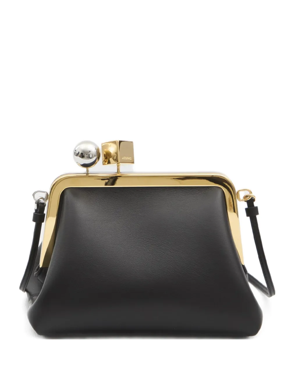 Jacquemus small Le Berlingot leather clutch bag - Nero