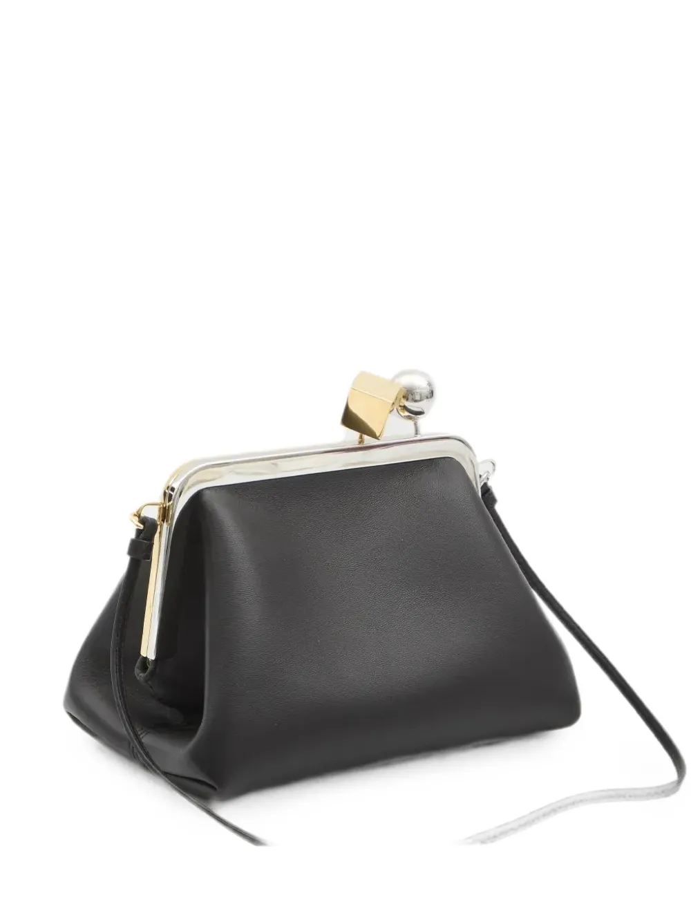 Jacquemus small Le Berlingot leather clutch bag - Nero