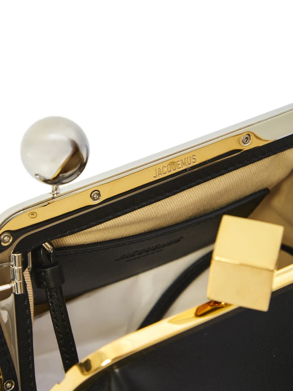 Jacquemus Kleine Le Berlingot tas met gesp Zwart