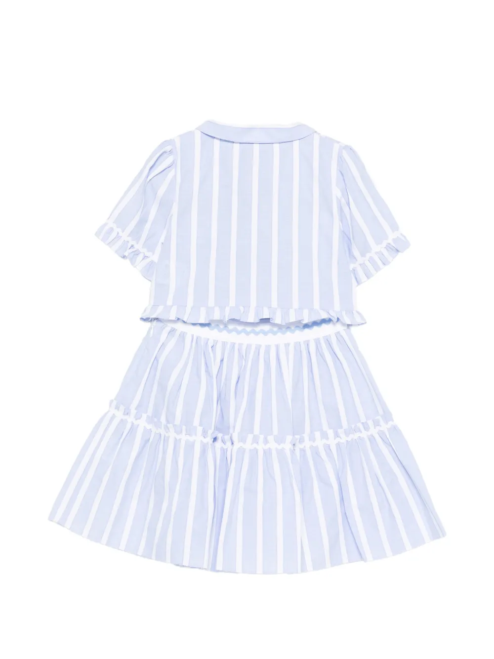 Patachou Rok met ruches Blauw