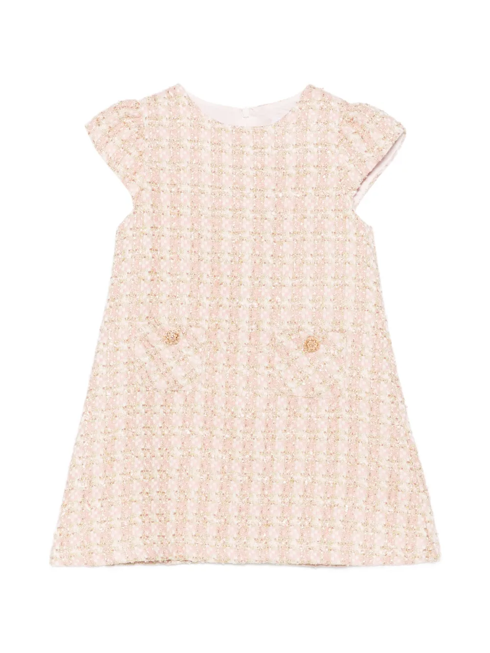 Patachou tweed A-line dress - Rosa