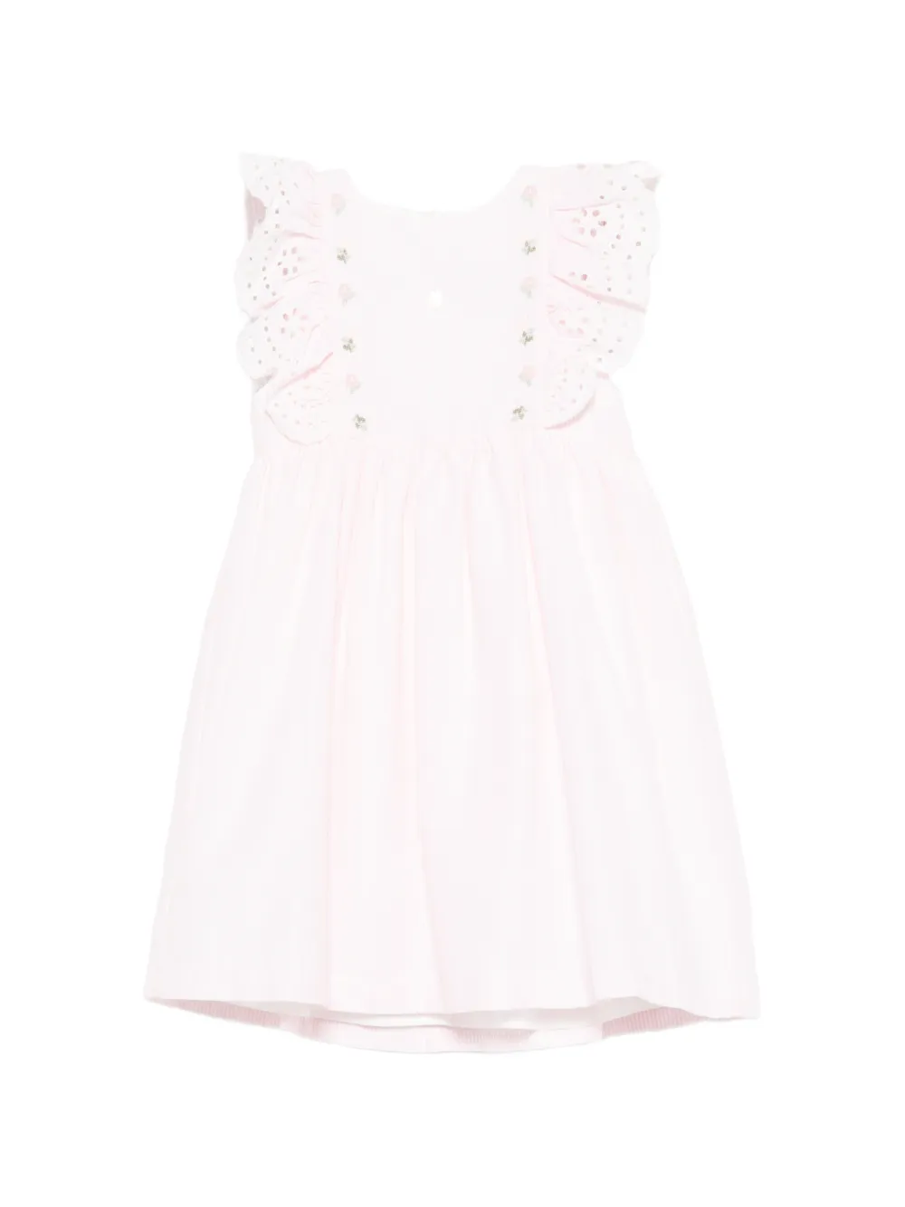 Patachou Abito con ruches e ricami - Rosa