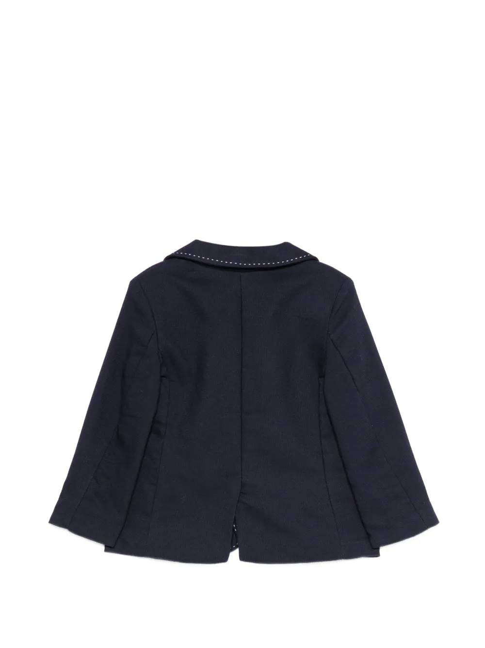 Patachou Blazer met enkele rij knopen en stiksel Blauw