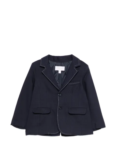 Patachou topstitched single-breasted blazer