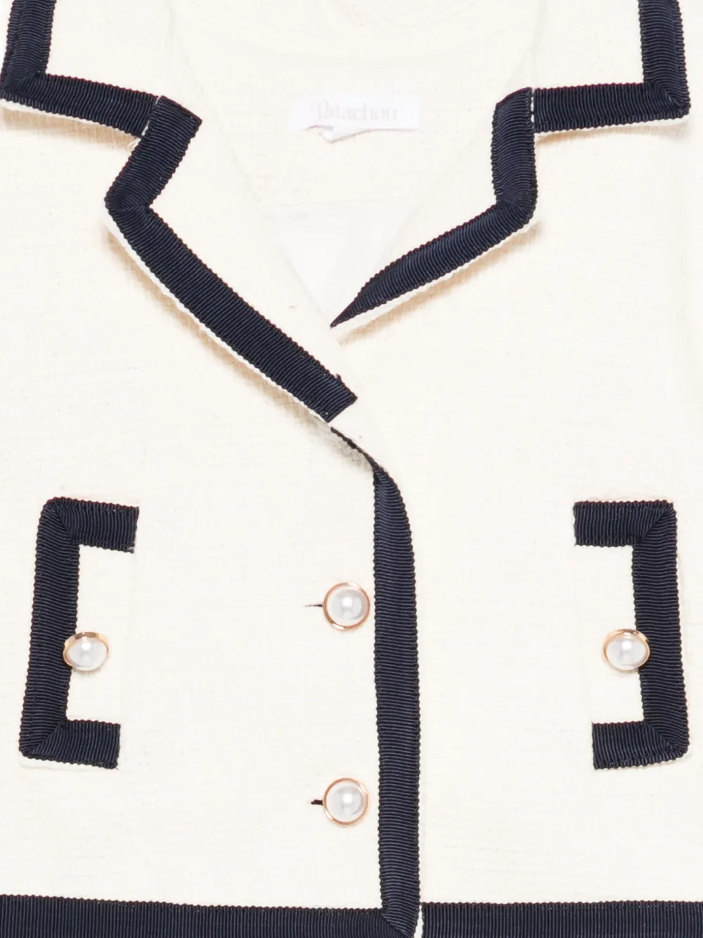Patachou Jack met imitatieparel en afwerking Beige
