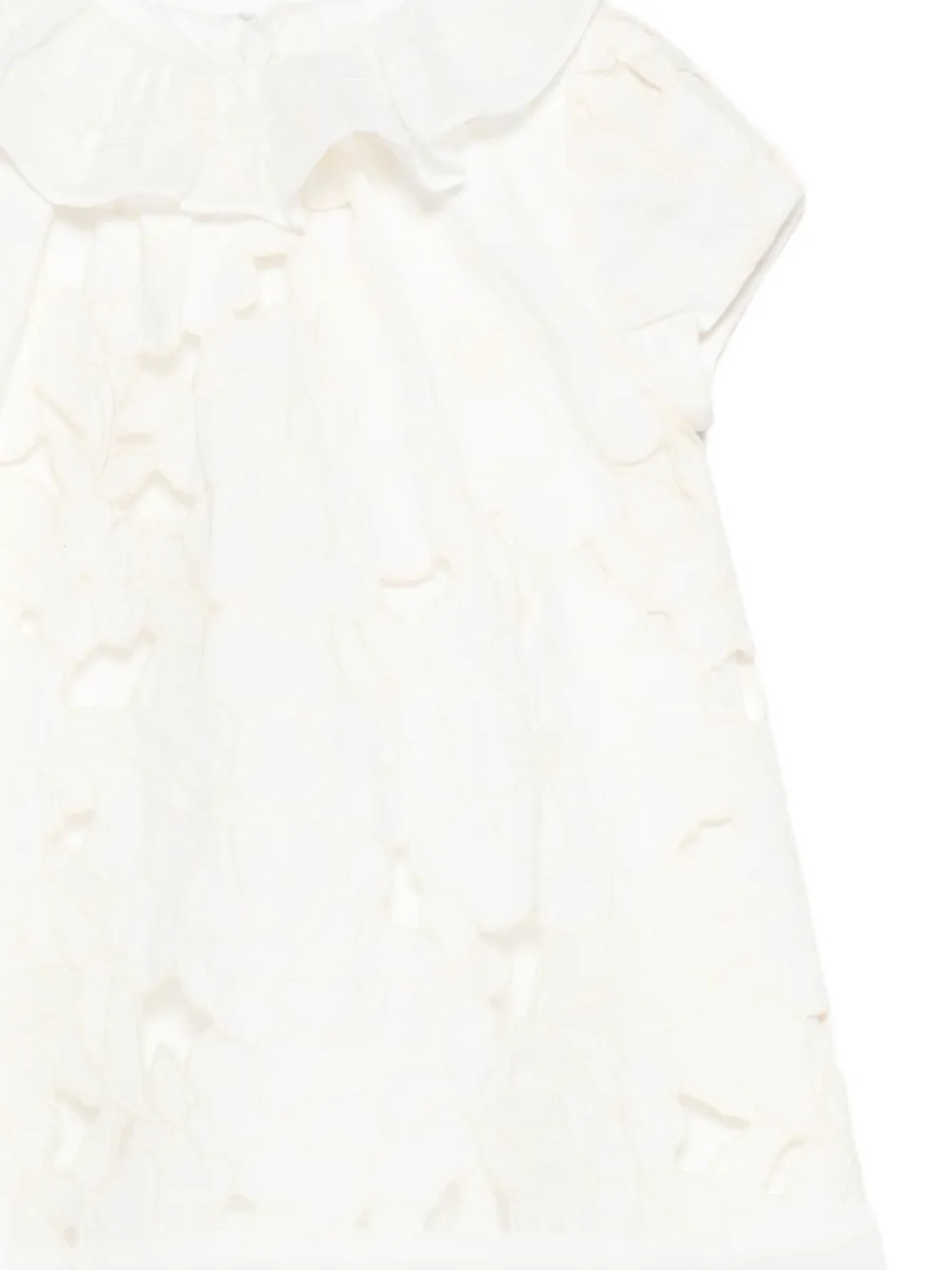 Patachou Jurk met bloemenkant Beige