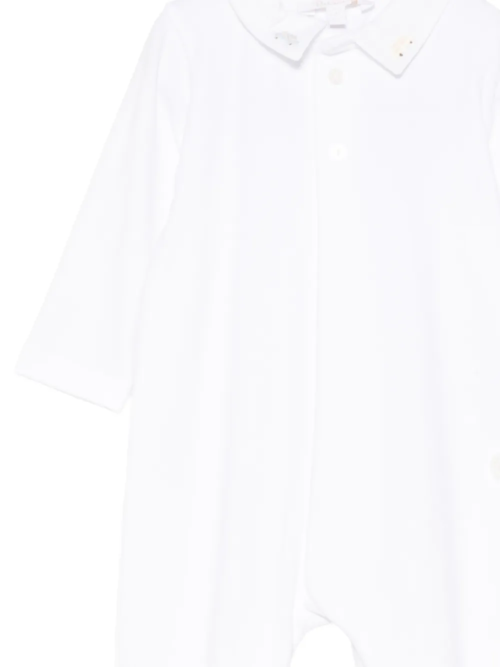 Patachou Pyjama met geborduurde kraag Wit