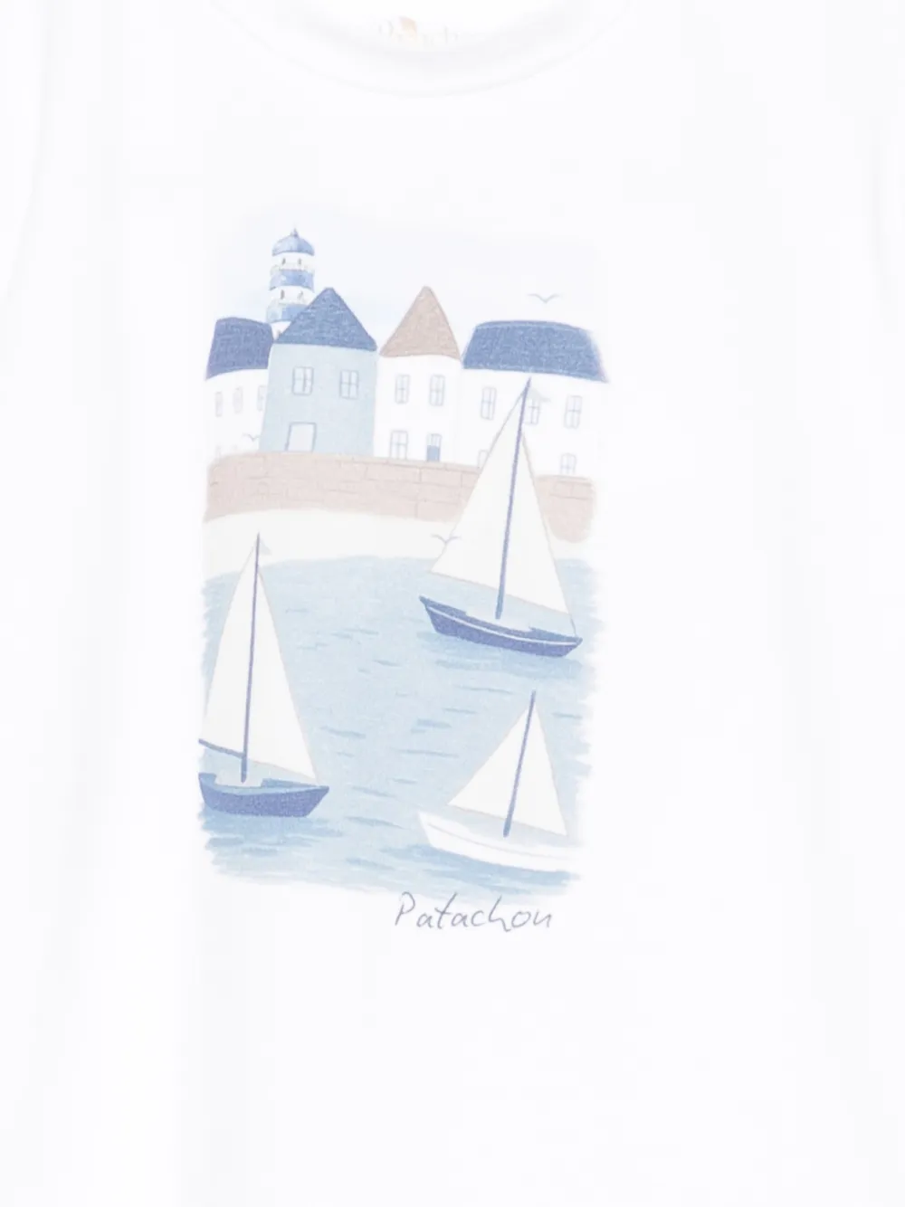  Patachou Boat-print T-shirt - White 