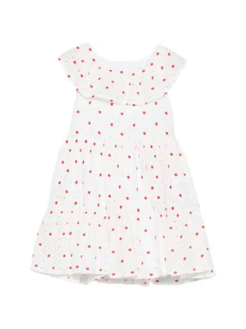 Patachou vestido con bordado inglés y estampado floral