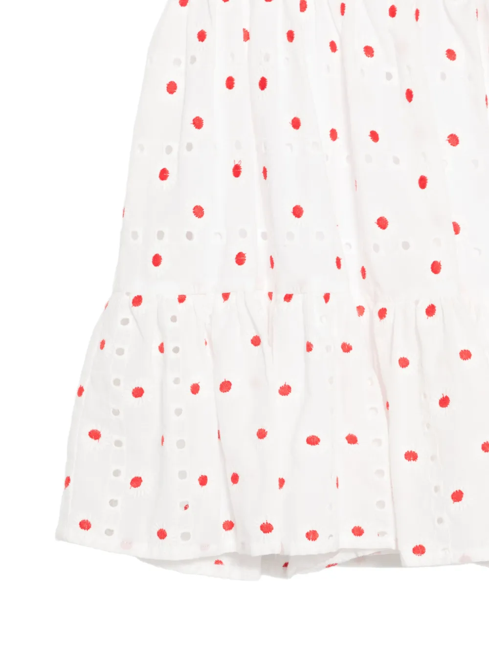Patachou Broderie anglaise jurk met bloemenprint Wit