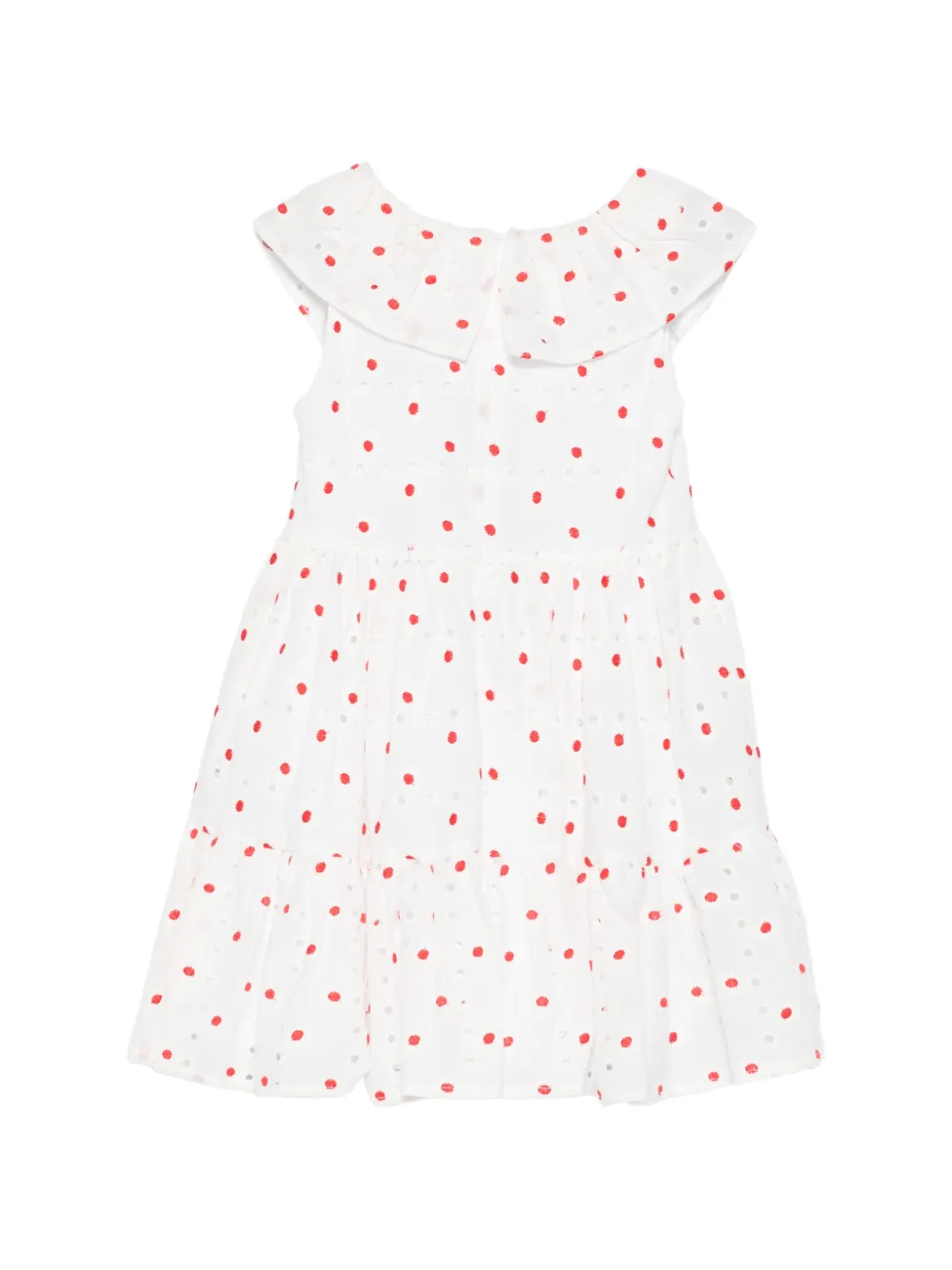 Patachou Broderie anglaise jurk met bloemenprint Wit