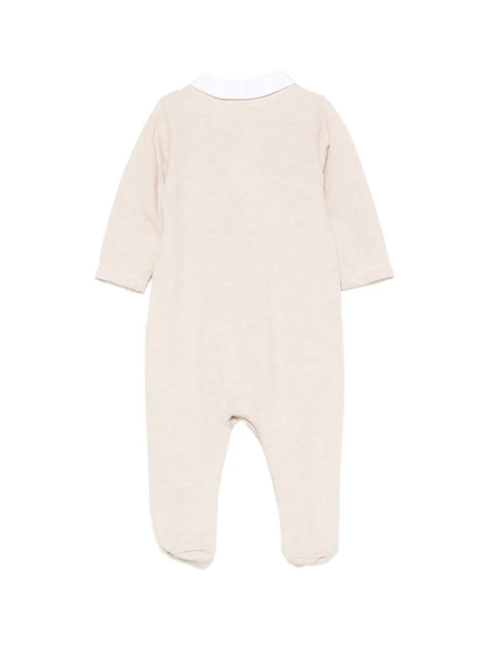 Patachou Pyjama met geborduurde kraag Beige