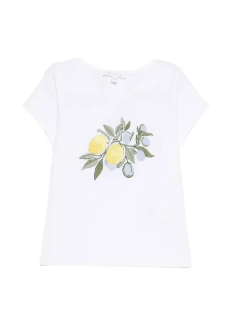 Patachou t-shirt à fleurs brodées