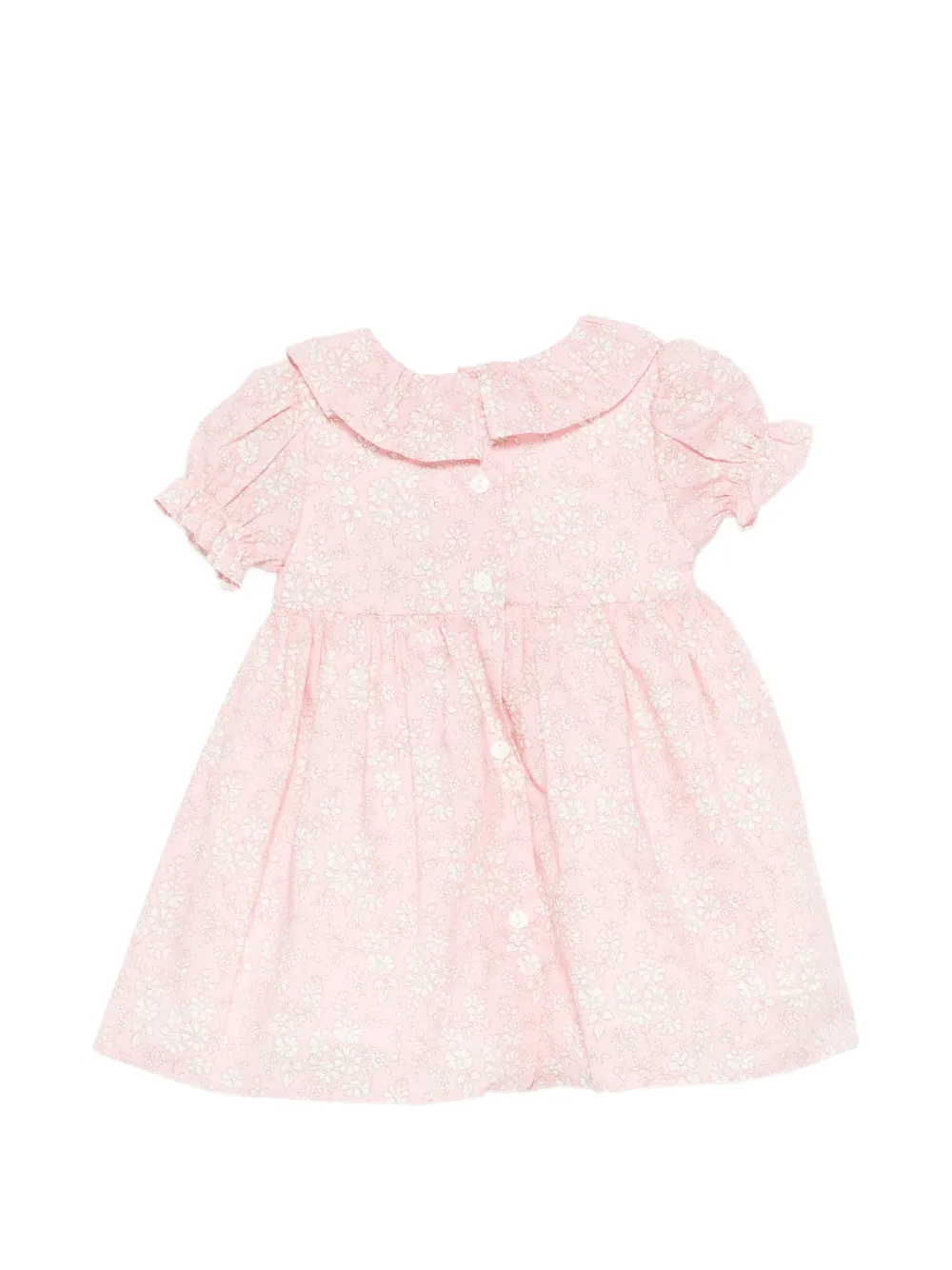 Patachou Gesmockte jurk met bloemenprint Roze