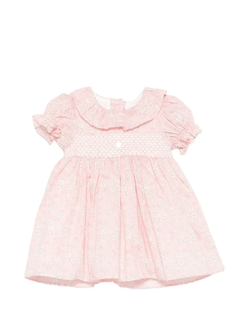 Patachou floral-print smocked dress - Rosa