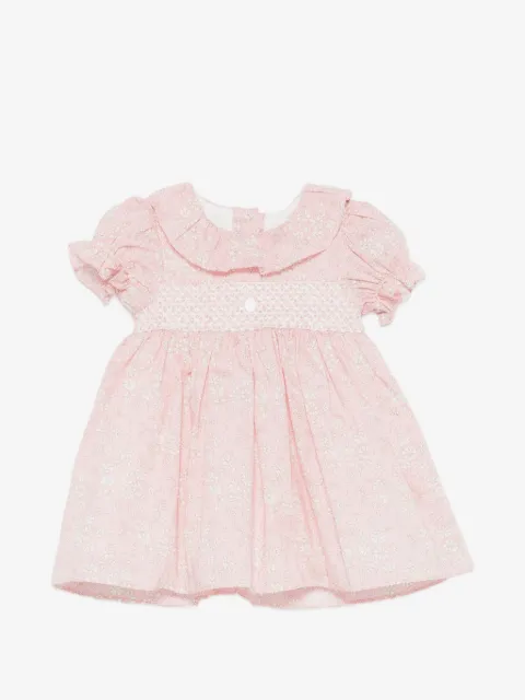 Patachou floral-print smocked dress