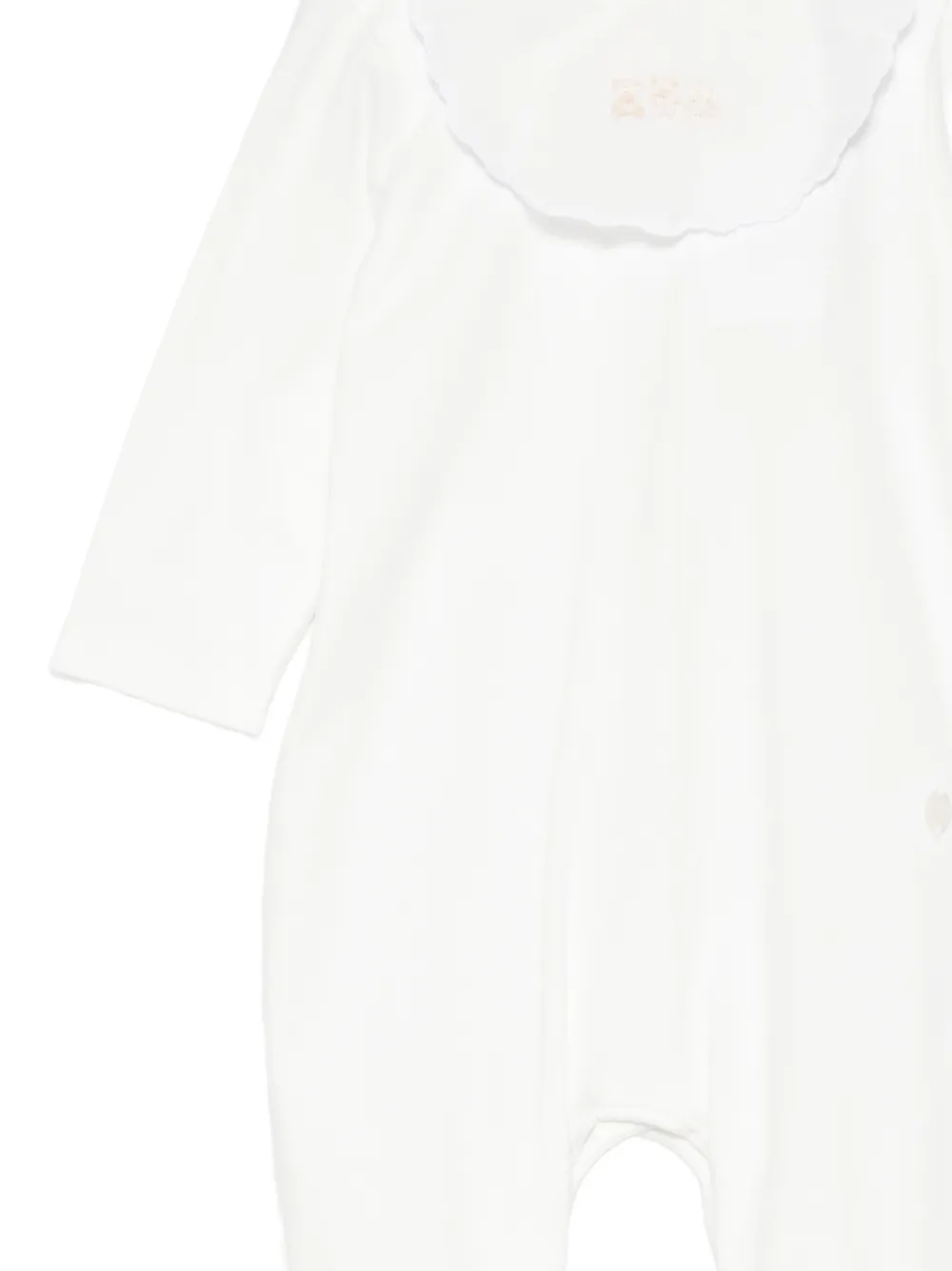 Patachou Pyjama met gewelfde kraag Wit