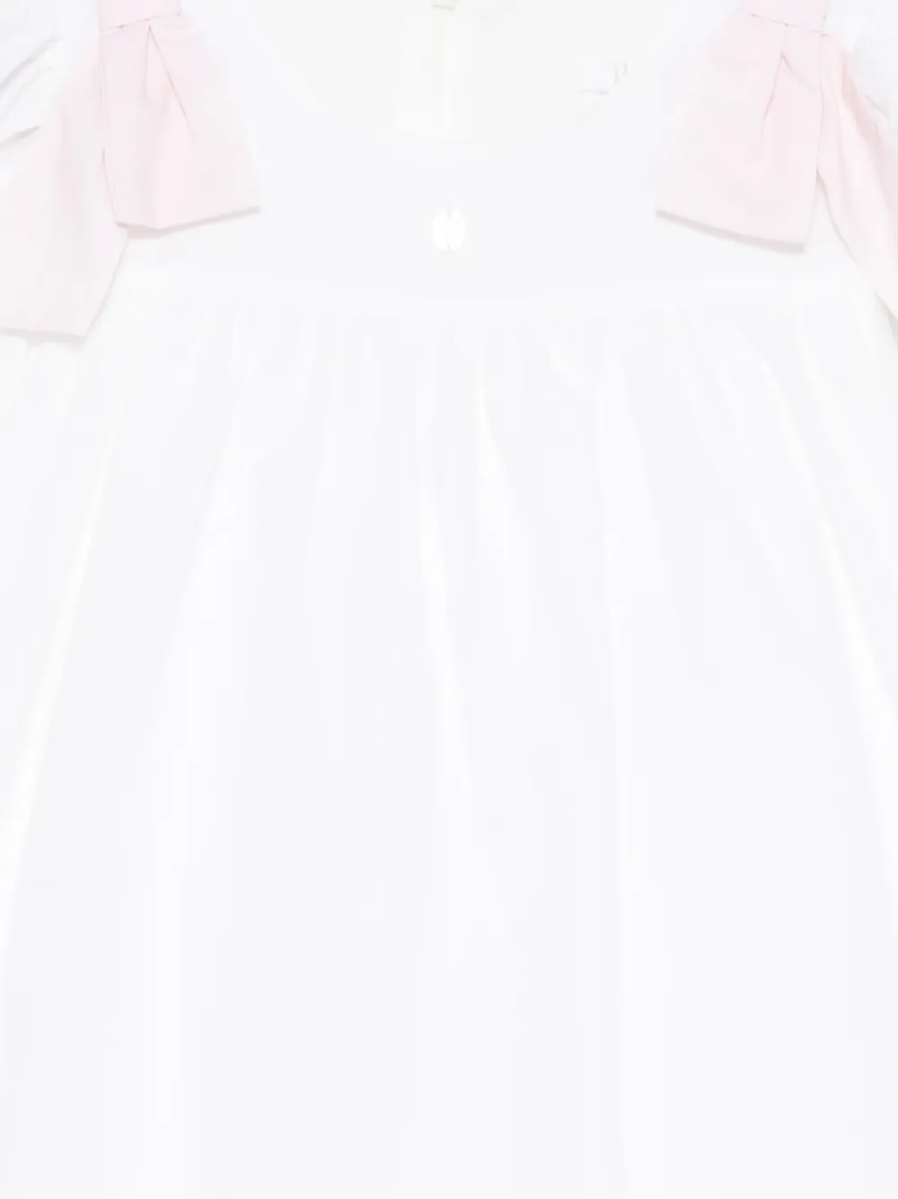 Patachou Jurk met bloemenprint en strikdetail Wit