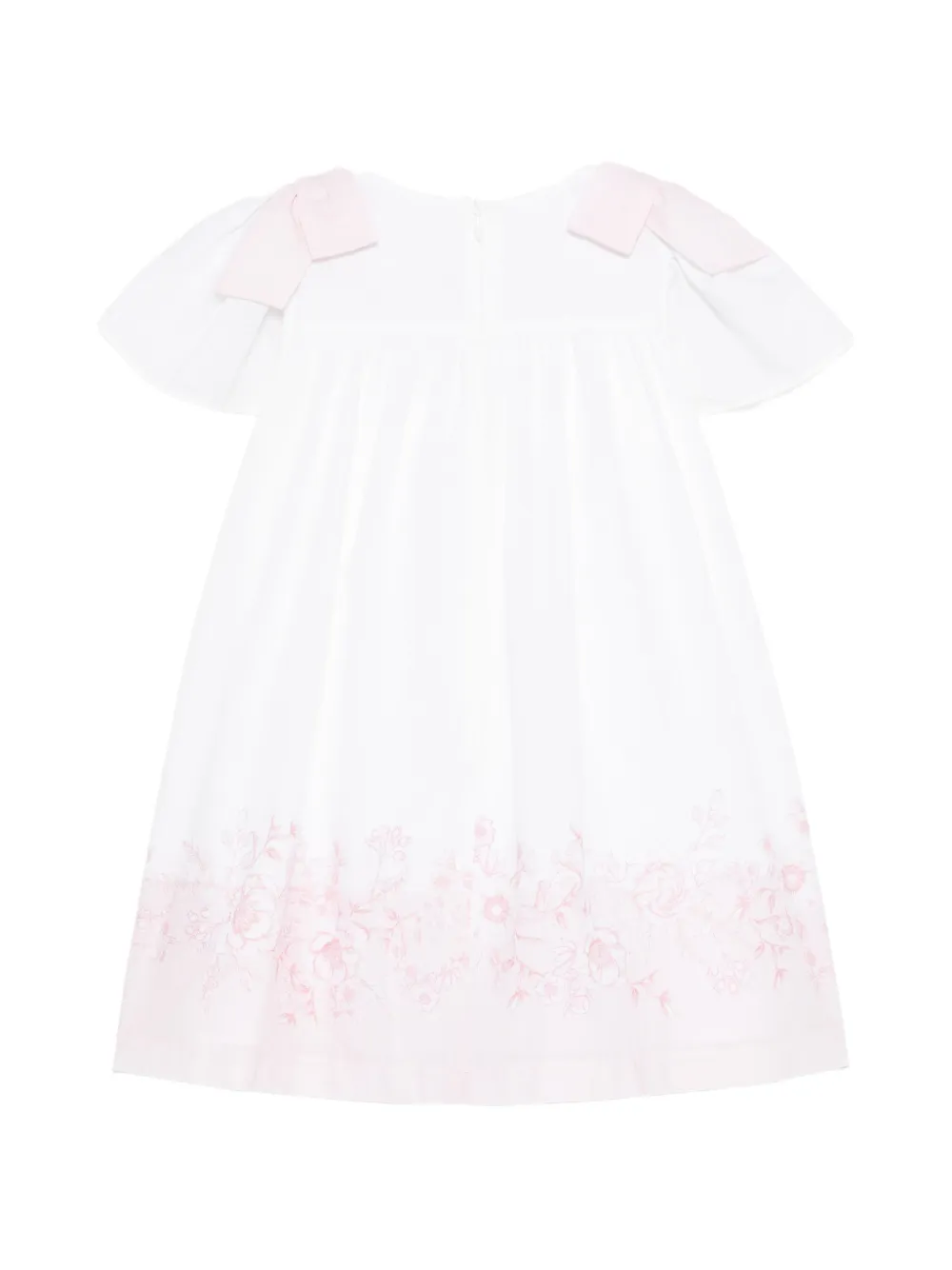 Patachou Jurk met bloemenprint en strikdetail Wit