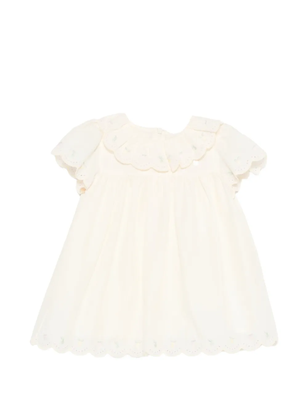 Patachou scalloped embroidered dress - Giallo