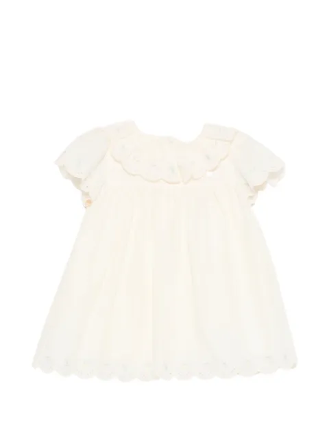 Patachou scalloped embroidered dress