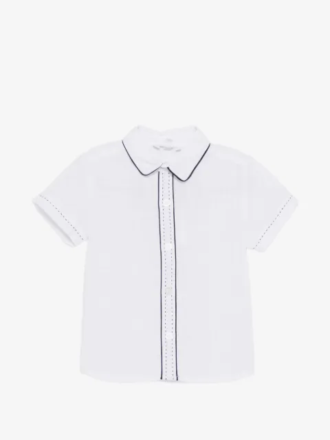 Patachou contrast-trim shirt