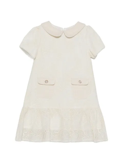 Patachou robe volantée à fleurs en dentelle