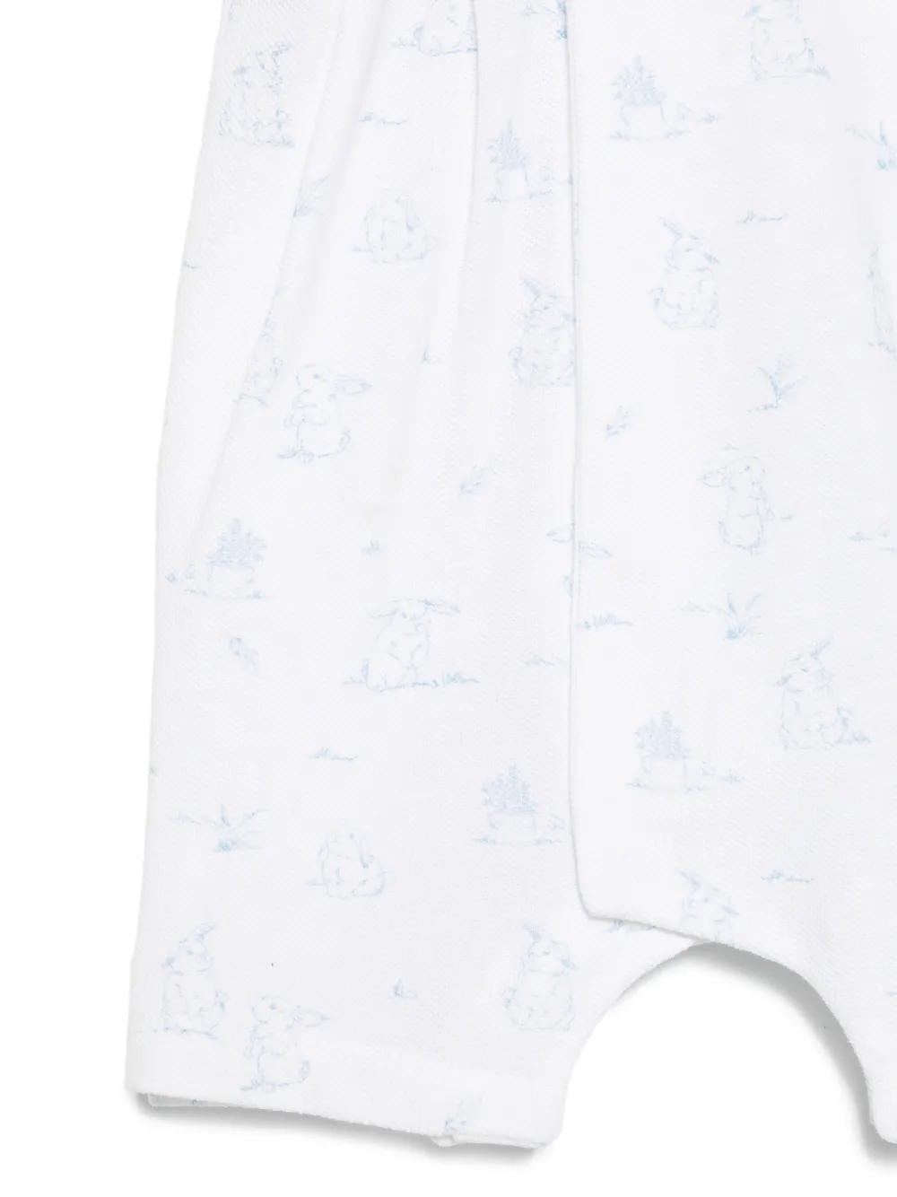  Patachou Short-sleeve Rompers - White 