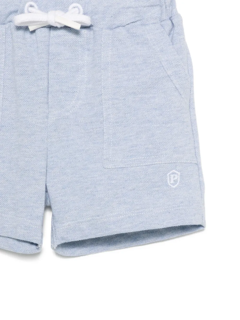 Patachou Shorts met geborduurd logo Blauw